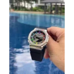 Premium Gshock Ga-2100 Metal Rainbow Watch for Men (LL241)