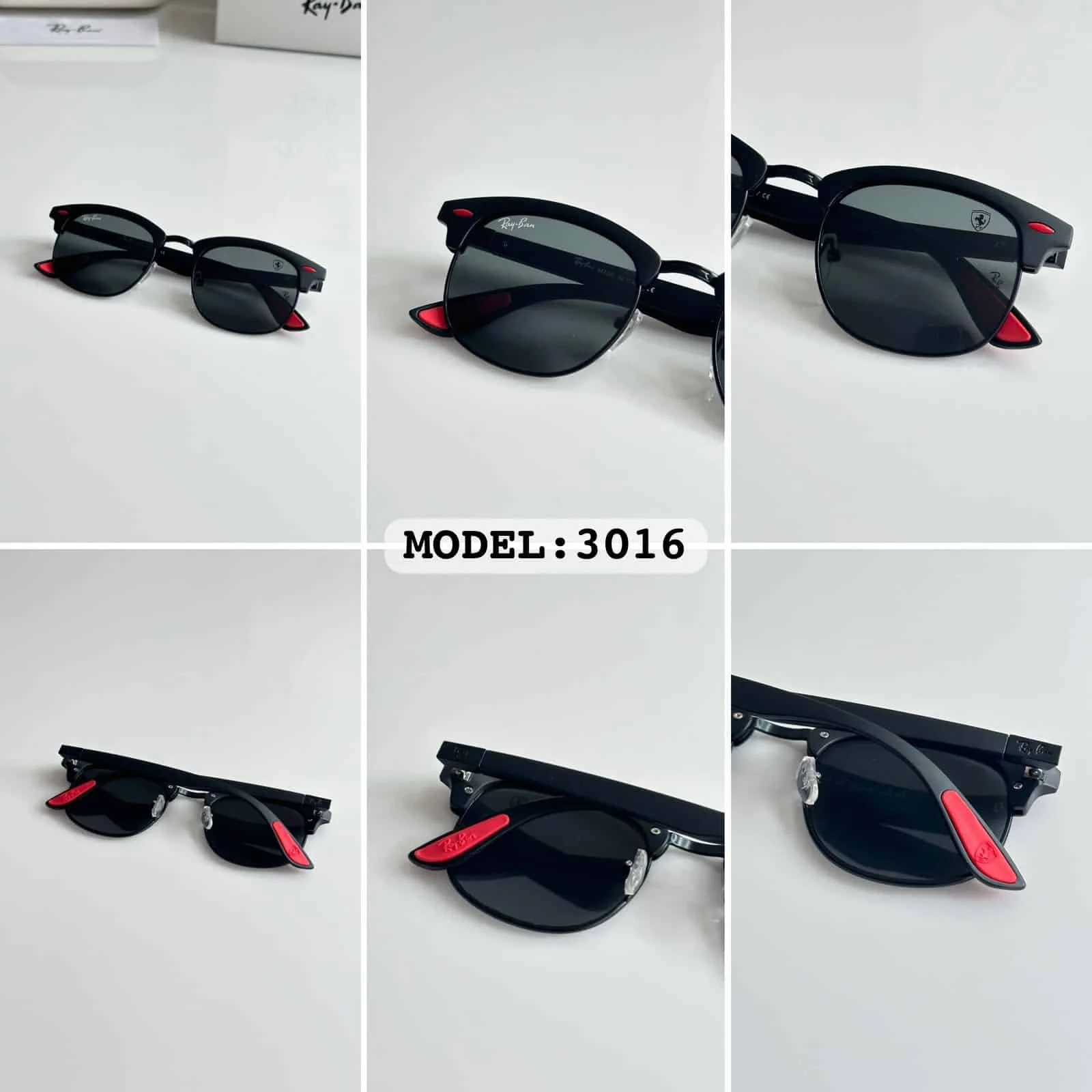 rayban first copy full black sunglasses for men