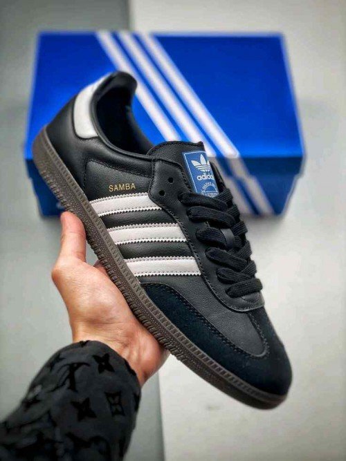 adidas samba OG black white gum mens first copy shoes