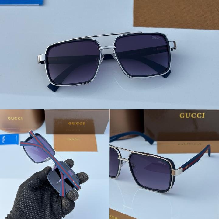 buy gucci sunglasses first copy silver blue online