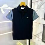 buy imported lacoste first copy tshirt for men black