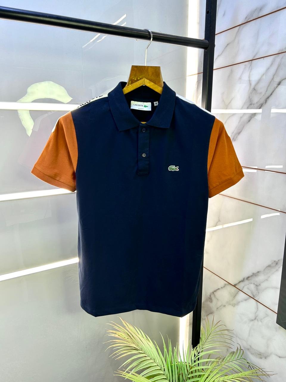 buy imported lacoste first copy tshirt for men blue