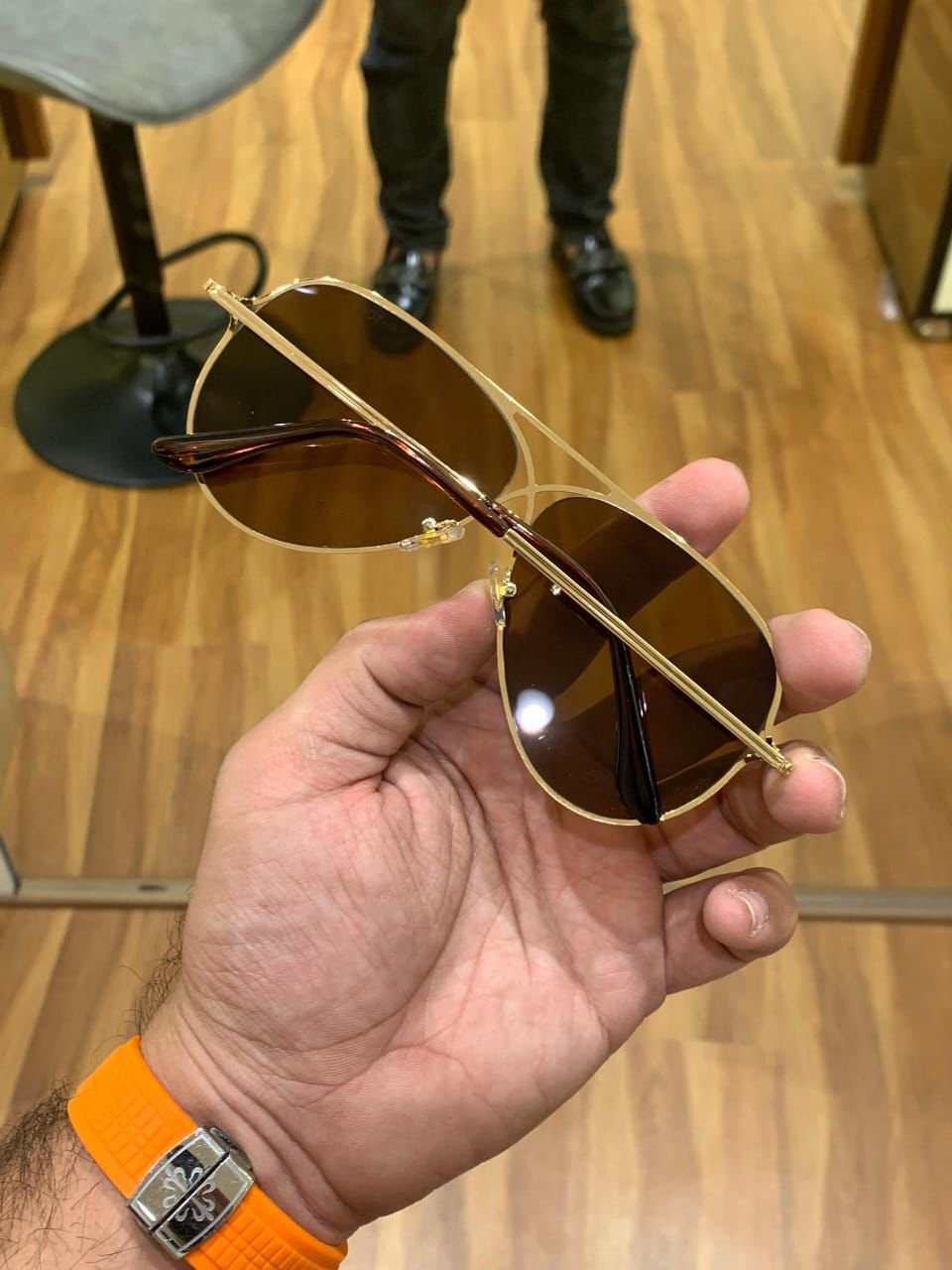 buy tom ford first copy sunglasses aviator gold brown online india