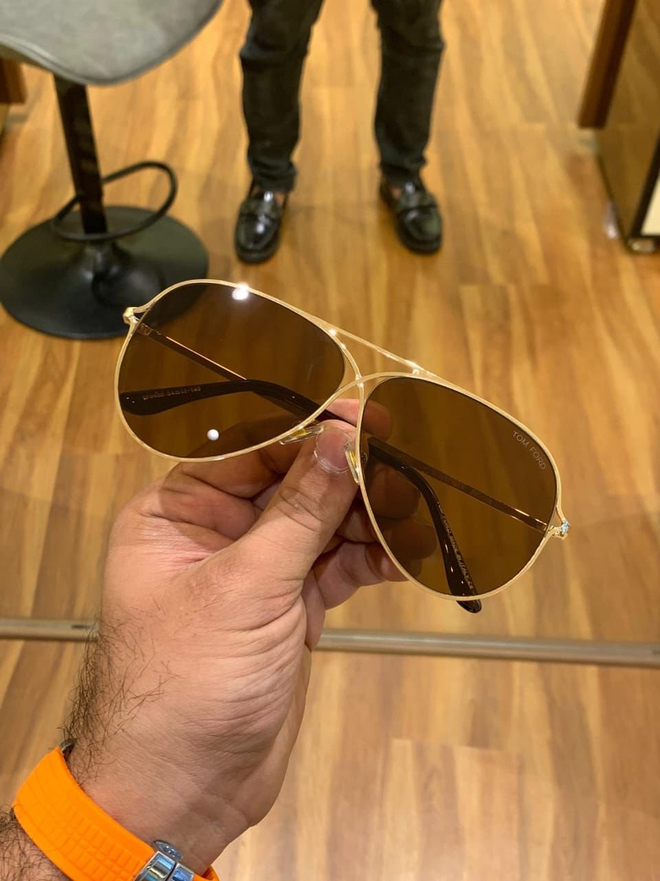 buy tom ford first copy sunglasses aviator gold brown