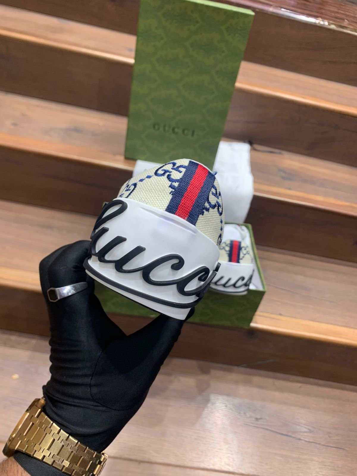 gucci vintage GG logo mens luxury master copy shoes