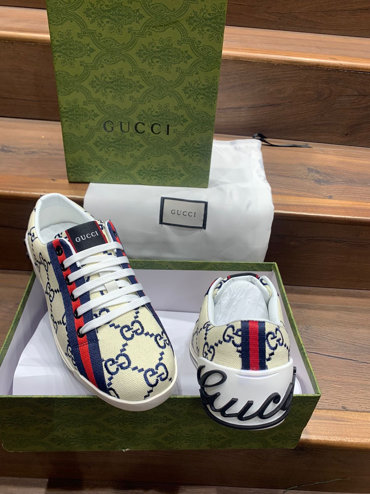 gucci vintage GG logo mens master copy 7a quality premium shoes