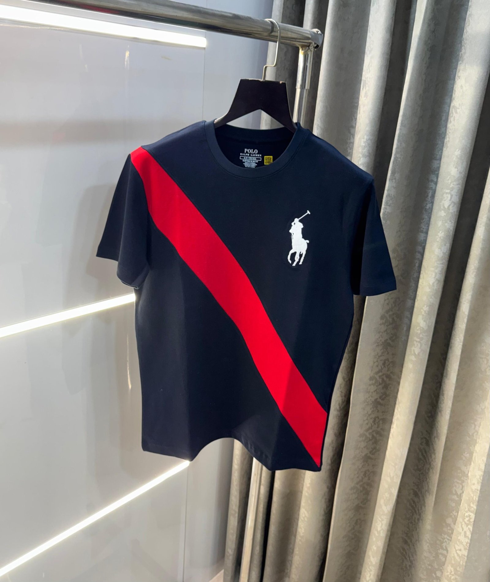 imported ralph lauren polo first copy tshirt for men black
