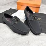 louis vuitton first copy shoes men monte carlo moccasin black