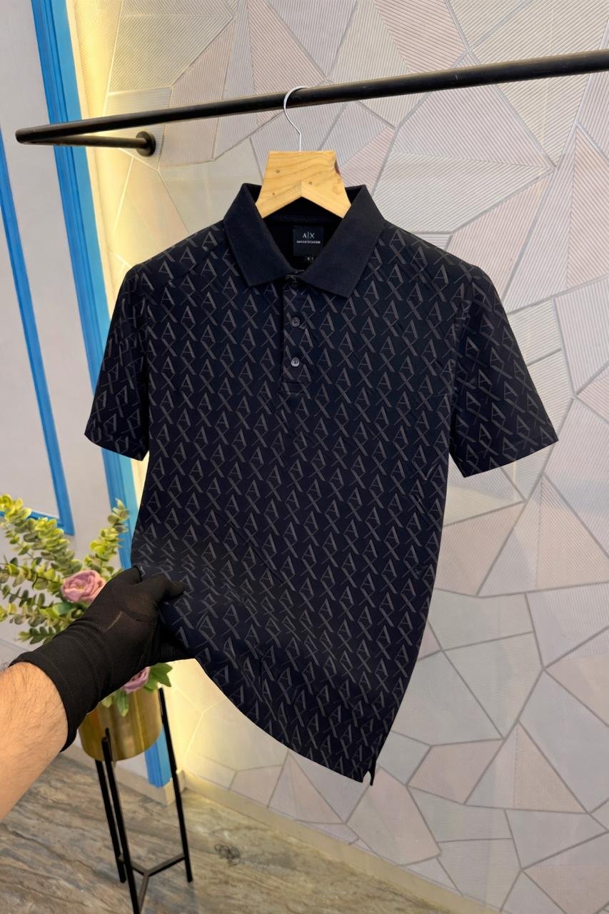 best armani exchange first copy t shirt for men navy blue
