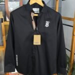 buy imported black burberry first copy shirt for men