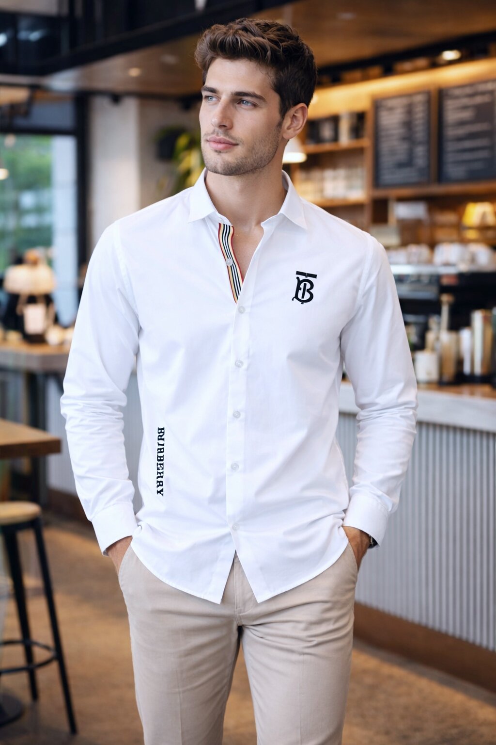 buy imported burberry first copy shirt for men white buy imported burberry first copy shirt for men white