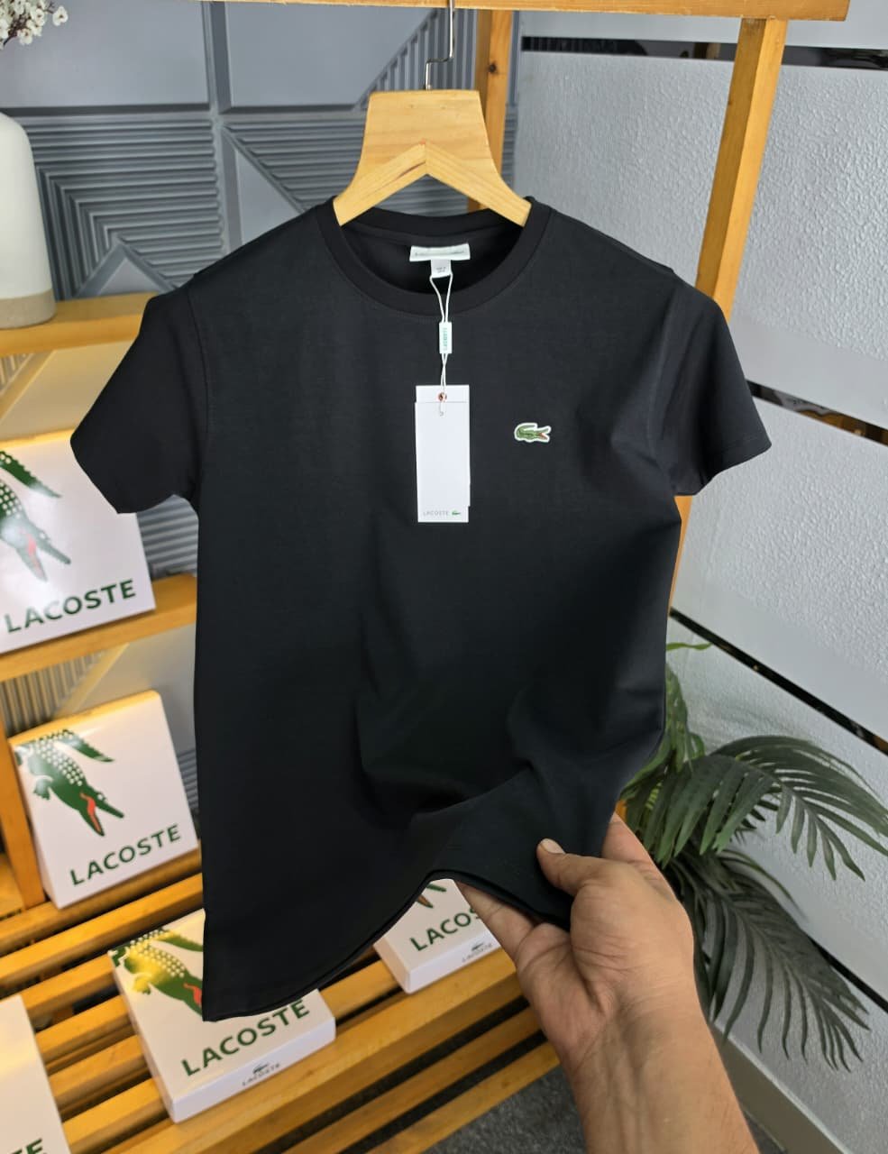 buy lacoste first copy t shirt for men black buy lacoste first copy t shirt for men black