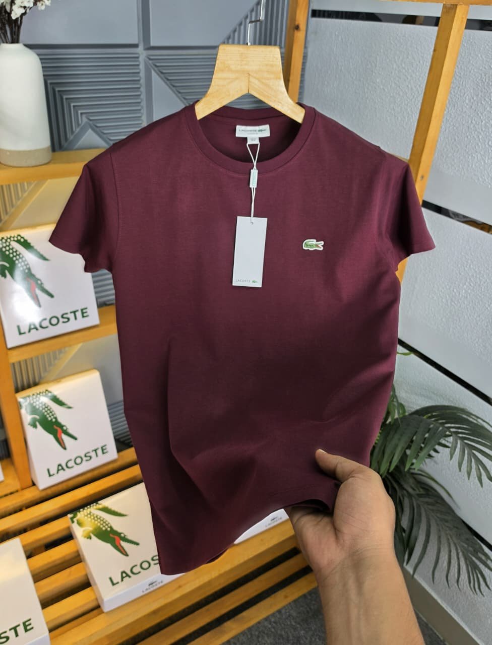 buy lacoste first copy t shirt for men maroon buy lacoste first copy t shirt for men maroon