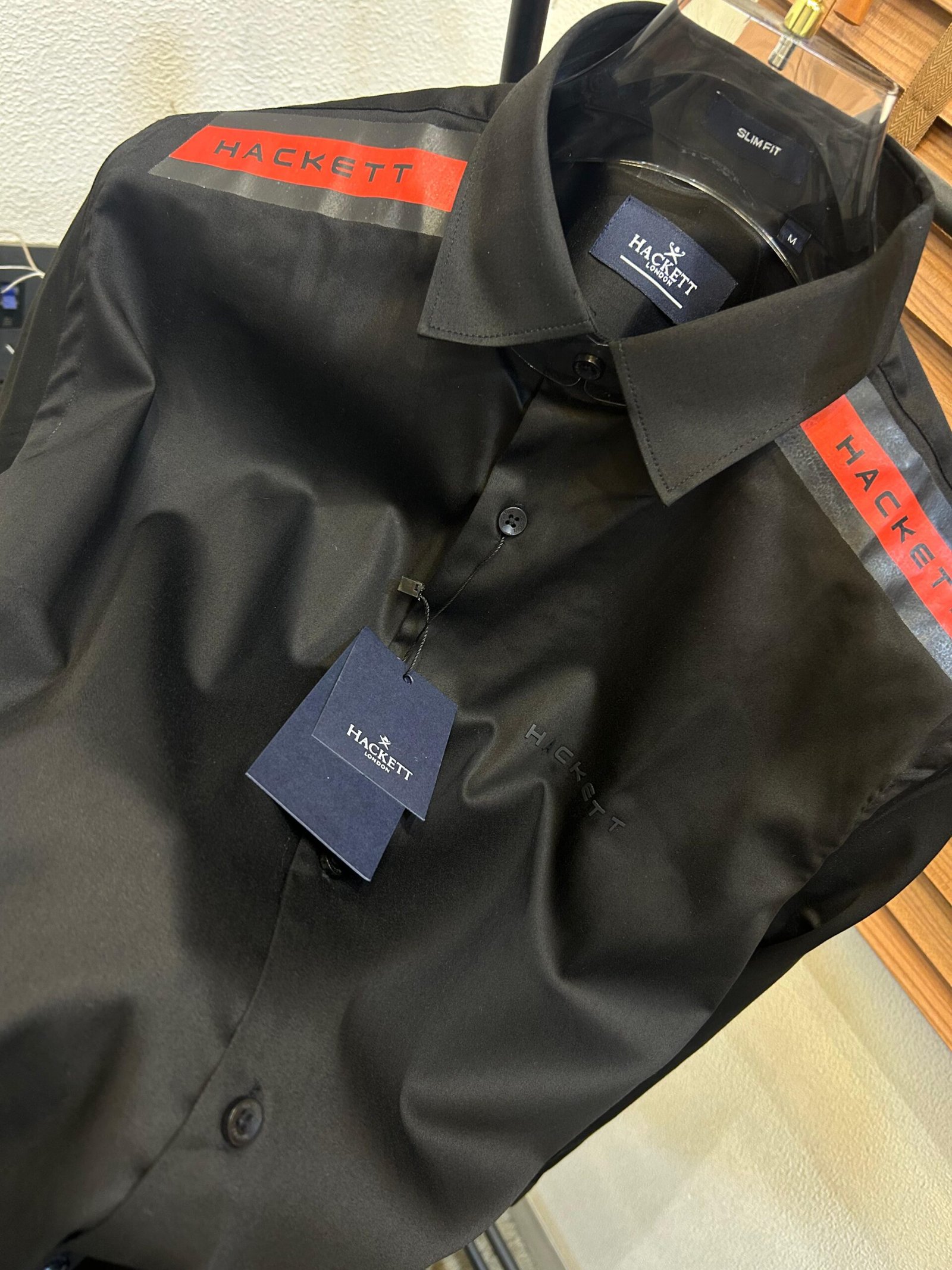 buy premium first copy hackett shirts for men black
