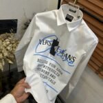 first copy white versace couture shirt men