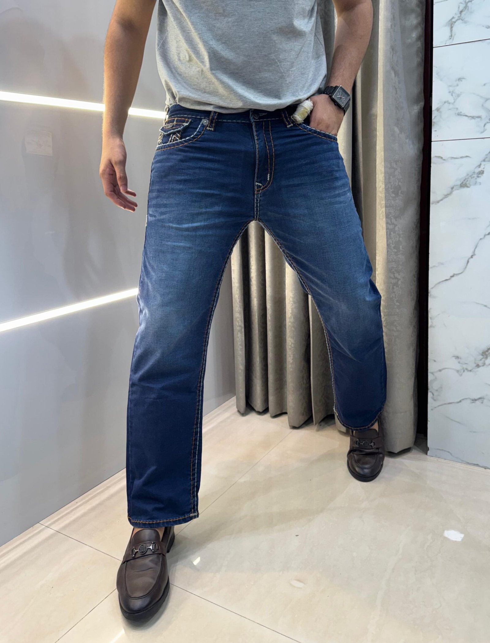 bur first copy true religion jeans for men bootcut