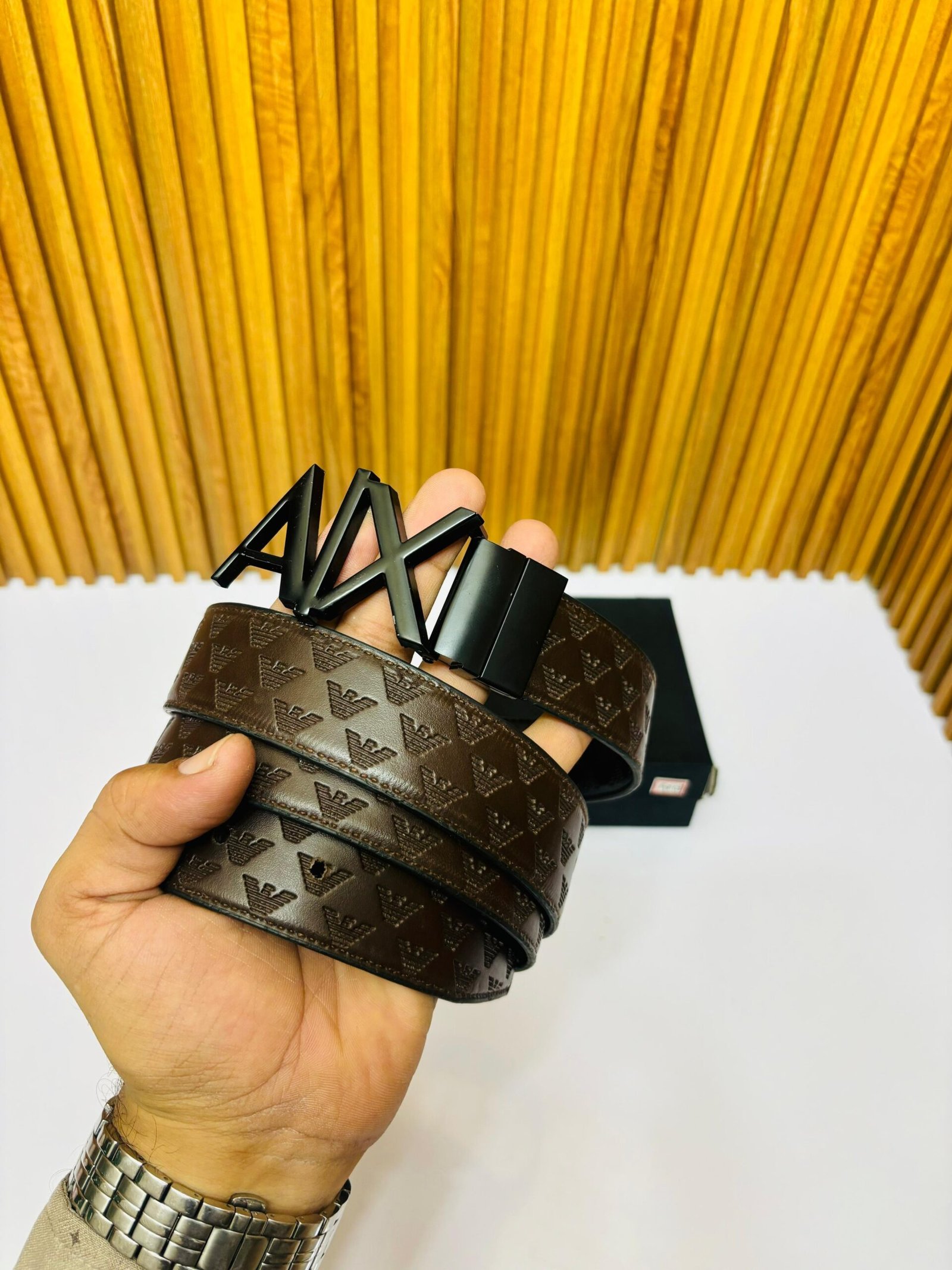 armani exchange belts first copy