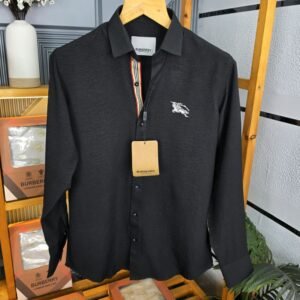 burberry shirts first copy for men black