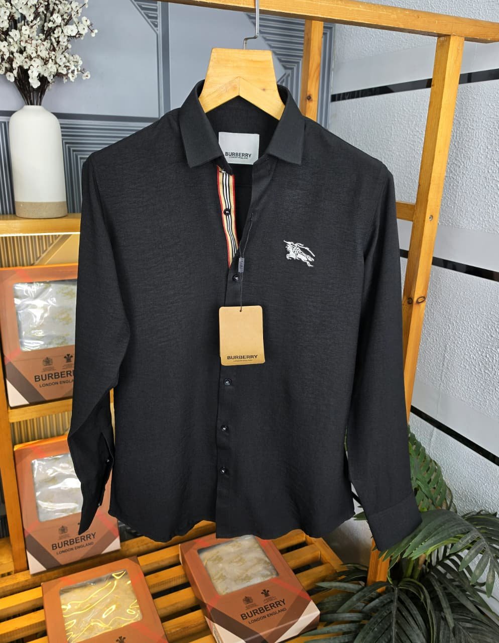 burberry shirts first copy for men black burberry shirts first copy for men black