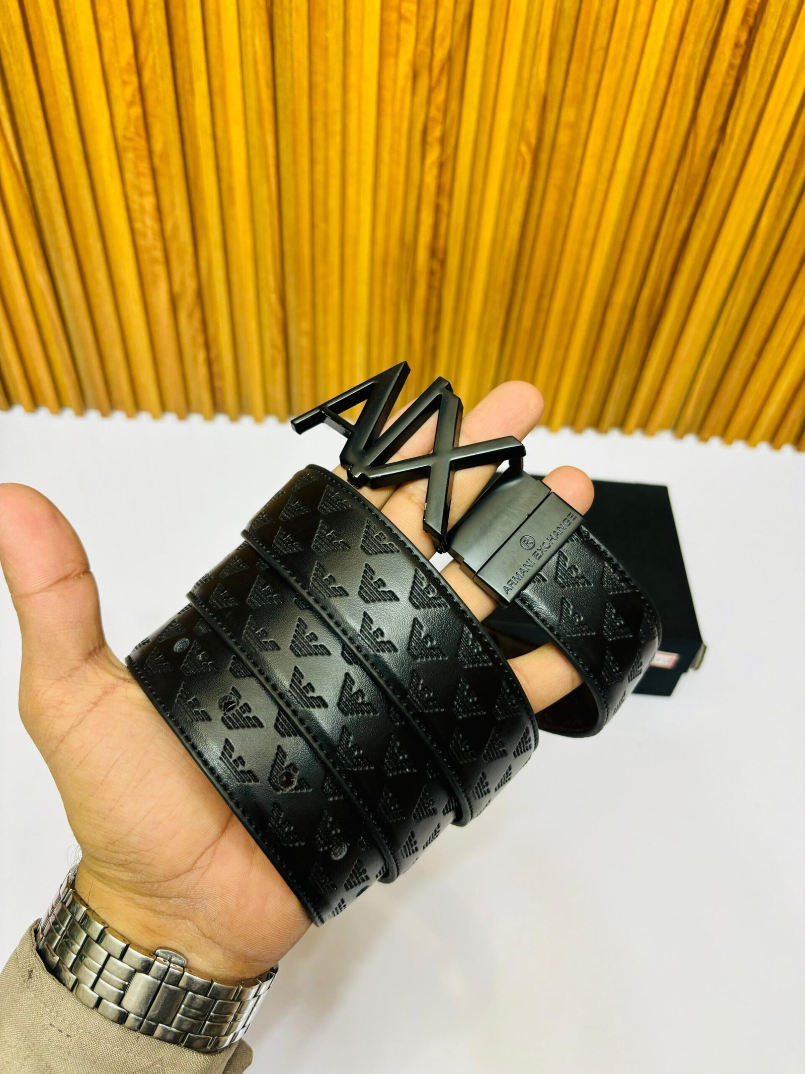 buy armani exchange belts first copy