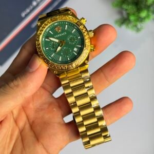 versace greca first copy watch men gold