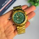versace greca first copy watch men gold green